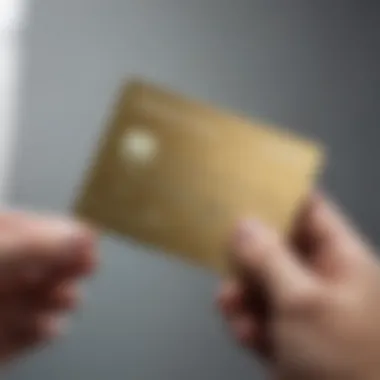 User holding the Amex Delta Gold Card, emphasizing usability