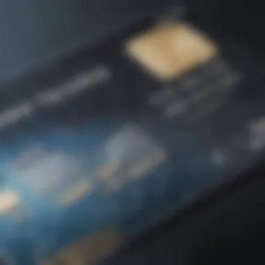 Close-up of a credit card with balance transfer details highlighted