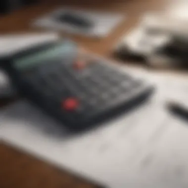 A calculator and documents symbolizing financing options available at Best Buy.