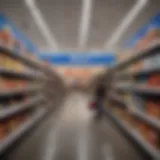 Walmart storefront showcasing a variety of products