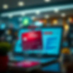 Visual representation of top credit card rewards for online shopping