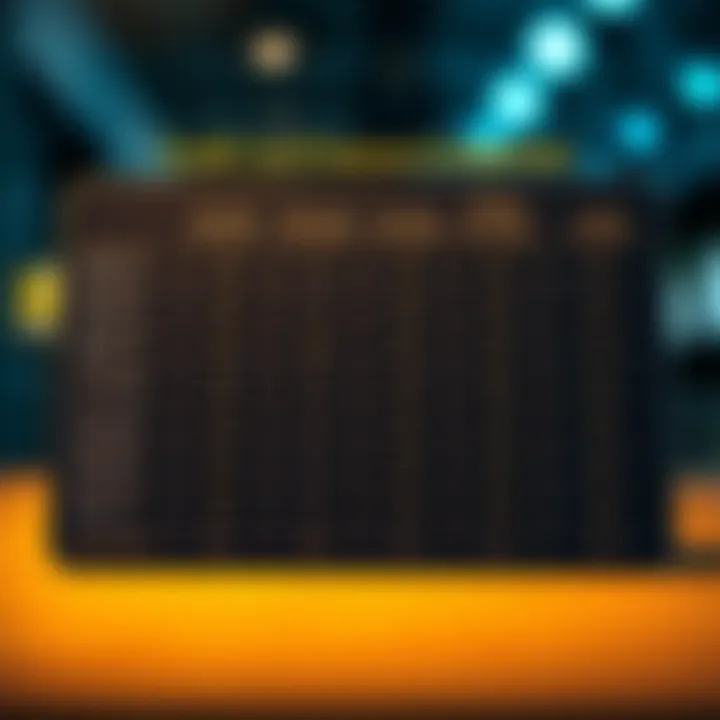 Credit Card Features Comparison Comparison chart of different credit card features