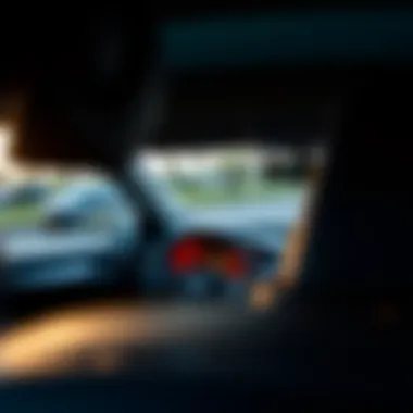 Safety Features in Used Cars Dashboard of a car showcasing safety features