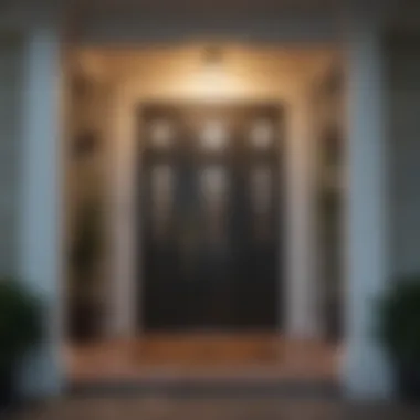 A welcoming front door of a Louisiana residence