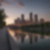 A scenic view of Toledo, Ohio, showcasing its skyline and architecture.