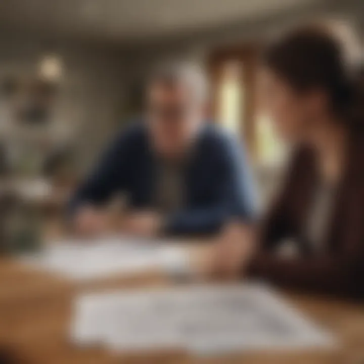 Homeowner discussing options with a financial advisor