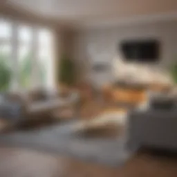 Modern living space showcasing renovation potential