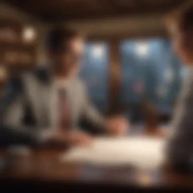 Strategizing for Loan Acquisition Business owner discussing loan strategy