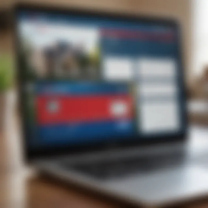 A close-up view of a laptop screen displaying the Capital One application form