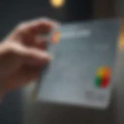 Person reviewing Care Credit Mastercard details