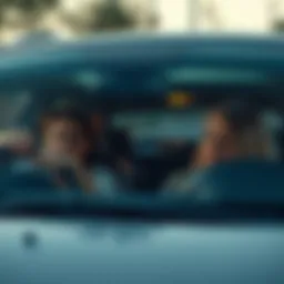 Safety features in a family car