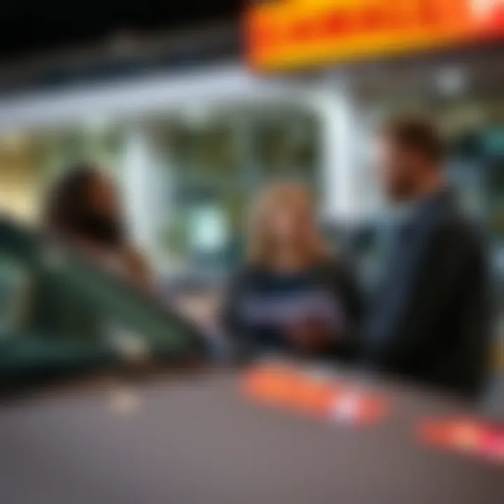 Budgeting for Your First Car A family discussing budget in front of a car dealership