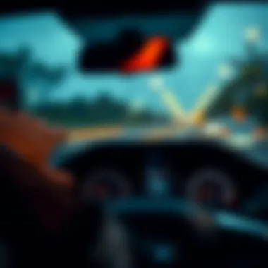 Safety Features in Modern Vehicles Dashboard displaying safety features of a car