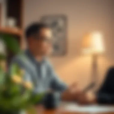 Personalized Financial Consultation Client consultation with a financial advisor