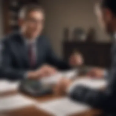 An individual consulting with a tax professional for guidance