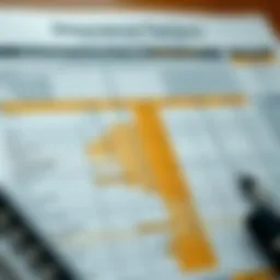 An intricate comparison chart highlighting various auto and home insurance factors