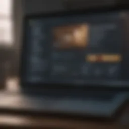 Secure online bank transfer interface on a laptop screen