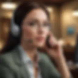 Experian customer service representative on a call