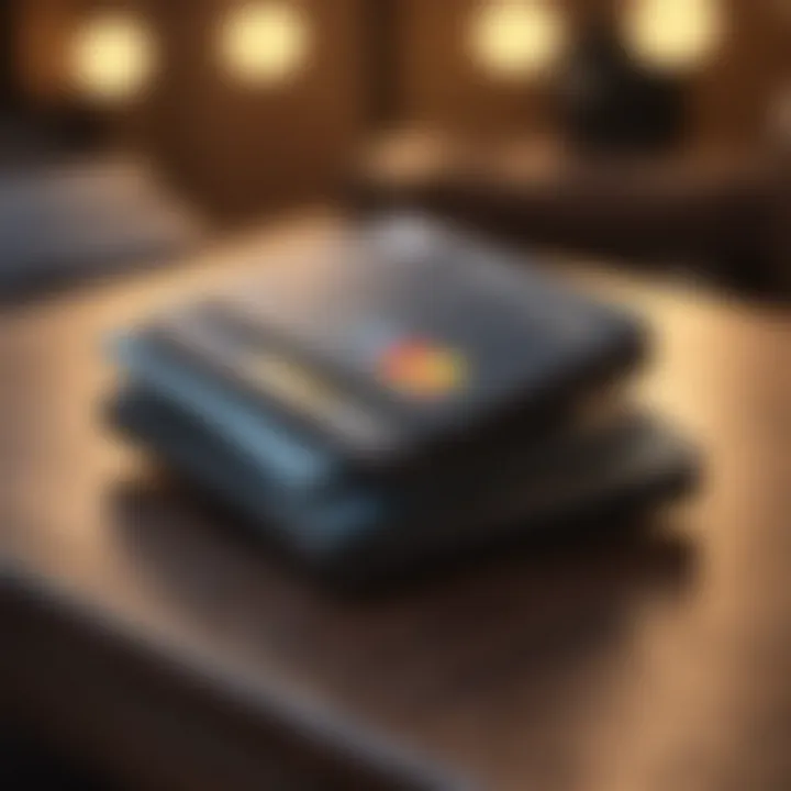 Conceptual image of digital wallet with various payment options