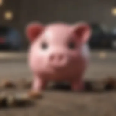 A broken piggy bank symbolizing financial loss