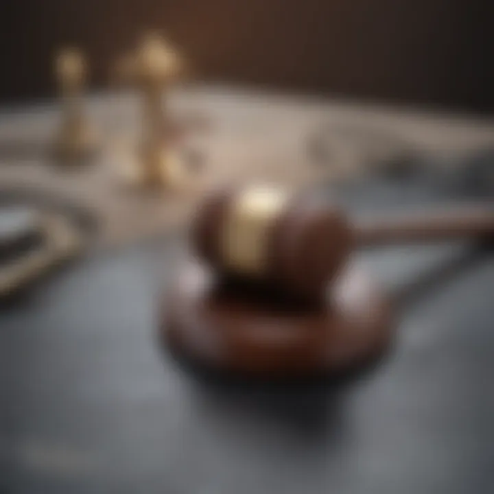 A gavel representing legal consequences