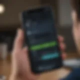 User navigating the Credit One Loan App interface