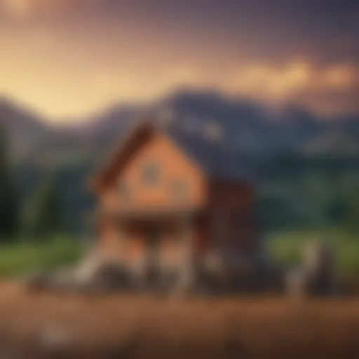 Visual representation of fluctuating mortgage rates