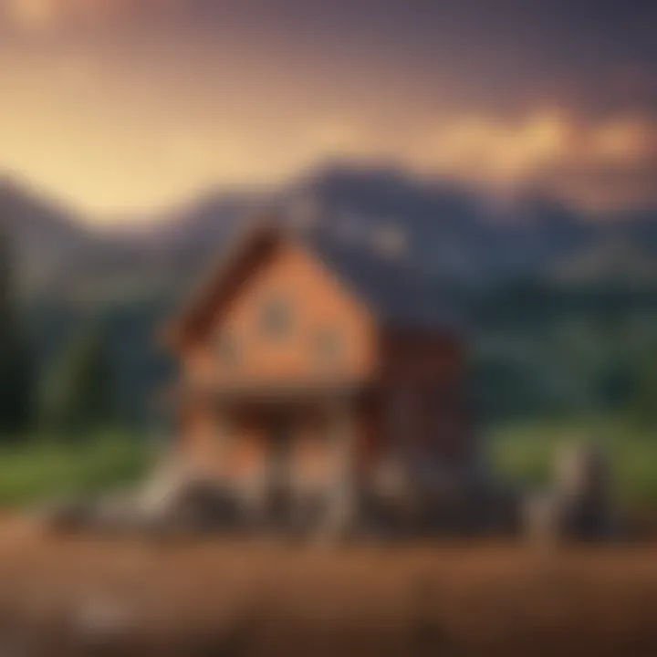 Visual representation of fluctuating mortgage rates