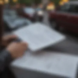 A person reviewing their financial documents