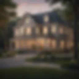 Elegant home exterior showcasing property value