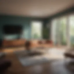 A serene home interior showcasing financial planning elements