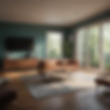 Financial Planning in Home Buying A serene home interior showcasing financial planning elements