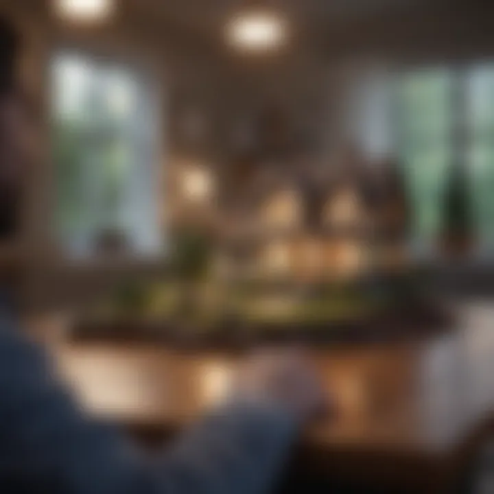 A professional discussing mortgage options with clients