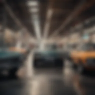 Navigating Market Trends in Car Valuation A marketplace showcasing various cars for sale