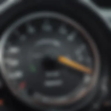 Factors Affecting Vehicle Condition Close-up of a vehicle's odometer and dashboard