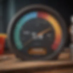 A detailed infographic showcasing credit score components