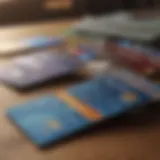 An array of Citi credit cards displayed on a table