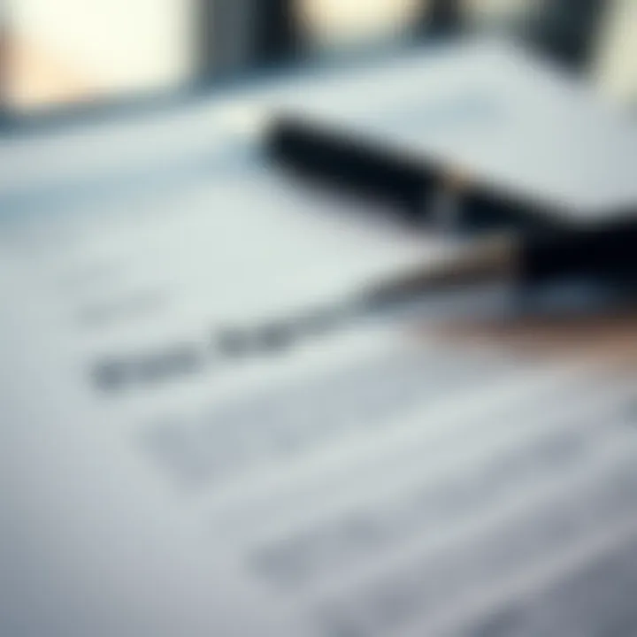 Understanding Financing Agreements A close-up of a financing agreement document with a pen