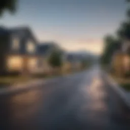 A scenic view of a budget-friendly neighborhood