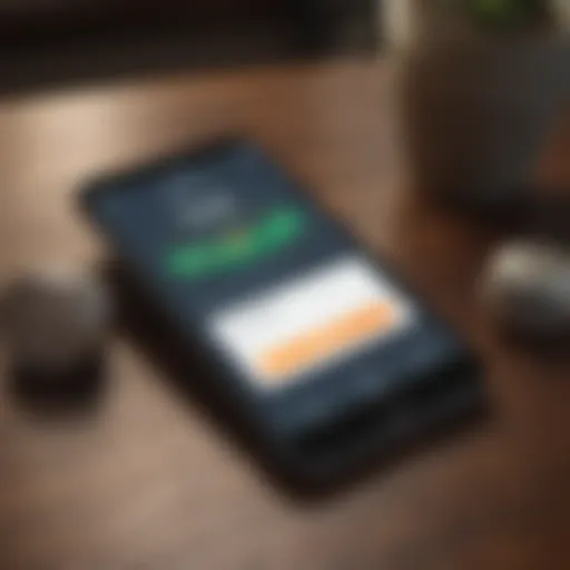 A smartphone displaying a debt management app interface