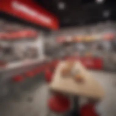 Welcoming atmosphere inside a Five Guys location