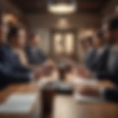 Engaging in Virtual Sales A diverse group of sales professionals engaging in a virtual meeting using advanced technology.