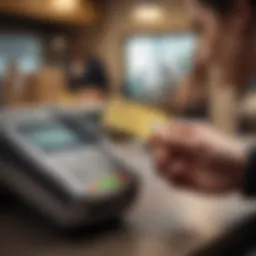 Credit card transaction at Western Union