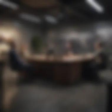 Collaboration in a Dynamic Office Environment A dynamic office environment filled with experienced individuals collaborating