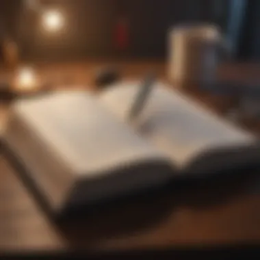 Essential Skills for Career Advancement An open book with a pen, symbolizing learning and growth