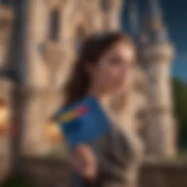 Charming Disney Castle with a Credit Card Charming Disney Castle with a Credit Card