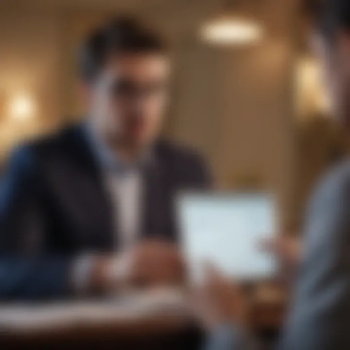 A consumer reviewing their credit profile with the guidance of a live operator