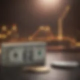 Visual representation of declining interest rates