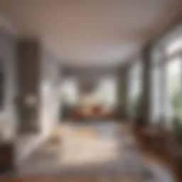 A serene apartment interior showcasing potential rental spaces