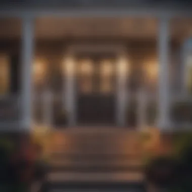 A serene image of a welcoming front porch, symbolizing the joy of home ownership